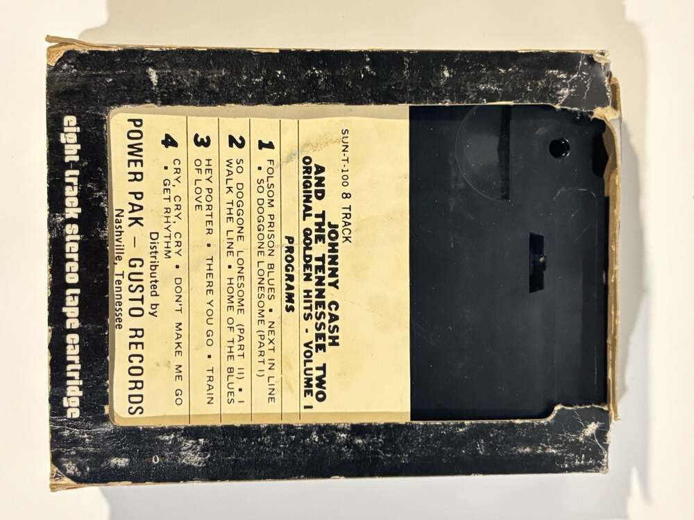 Johnny Cash And The Tennessee Two Original Golden Hits Volume I 8 Track Tape SUN